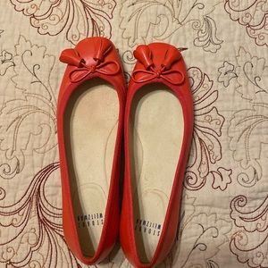 Beautiful red Stuart Weitzman red flats with tassels in great shape!!!